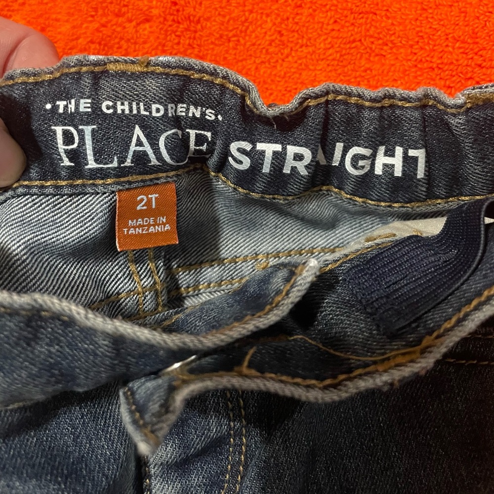 Children’s Place Sz 2T Straight Jeans Adjustable - Picture 3 of 4